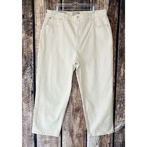 Everlane The Way High Jean Ecru High Rise Stretch Women's 35 Regular NWT